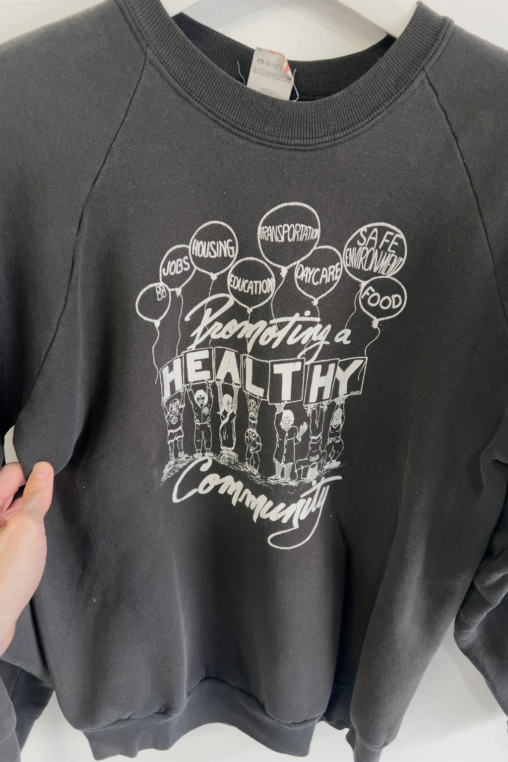 VINTAGE HEALTHY COMMUNITY SWEATSHIRT