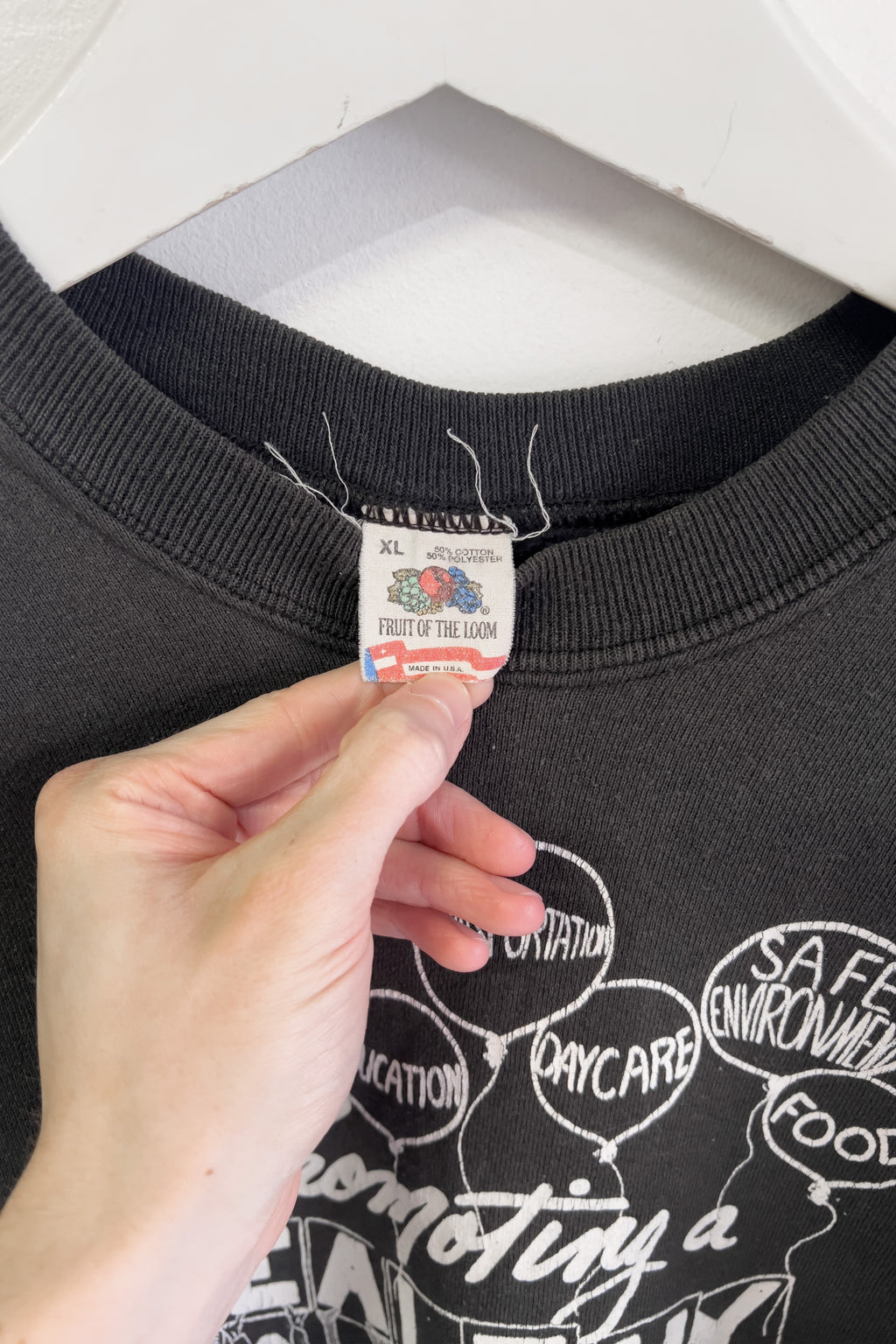 VINTAGE HEALTHY COMMUNITY SWEATSHIRT