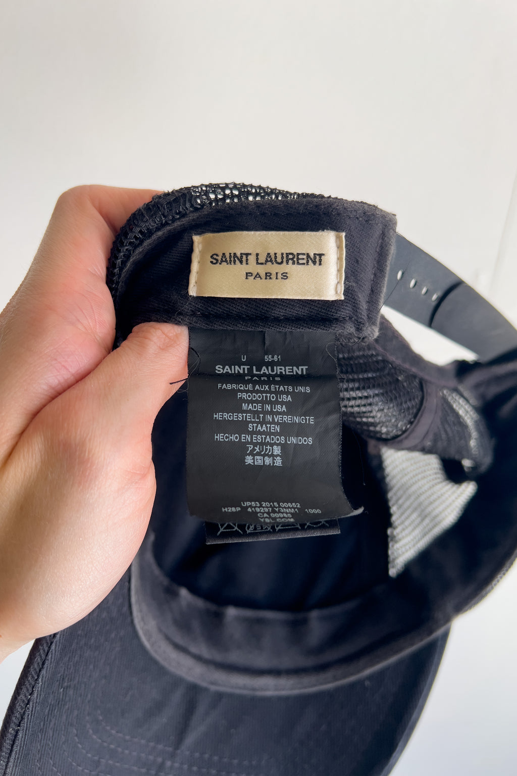 SAINT LAURENT PARIS BABY CAP